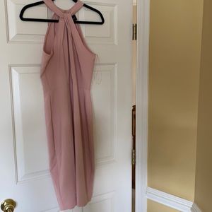 Just…Taylor dress, size 6, pale pink, twist neck